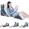 Dorifine 4PCS Set di cuscini ortopedici a cuneo per il letto, cuscini in schiuma post-chirurgia per il corpo, schiena e gambe, cuscini di supporto triangolari regolabili con cuscino anti-reflusso per il sonno