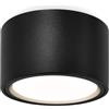 GeyouLux Faretti LED Soffitto 6W 680LM Faretti da Soffitto 4000K Luce Naturale Faretto LED Interno Ø95x55mm Plafoniera led Soffitto in Alluminio per salone corridoio cucina salotto, Nero