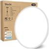 slochi Plafoniera LED Soffitto, 36W 3000K 4000K 6500K Lampada da Soffitto Bianca,4200LM IP44 Plafoniera Bagno Rotonda per Camera da Letto, Cucina, Soggiorno, Corridoio, Balcone, Ø40CM