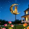 Tremdwoto luci solari da giardino，Luna della Fata lampade solari da giardino， regalo per mamme, impermeabile,luci a LED a forma di angelo, decorazione per tomba, balcone, prato, patio, sentiero