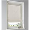 Kutti Tenda a pacchetto in 100% cotone naturale, opaca, montaggio senza foratura, con ganci per finestra, larghezza 100 x altezza 140 cm