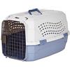 Amazon Basics Cuccia per Animali Domestici a Due Porte con Caricamento dall'alto da 23 Pollici L 58 x P 38 x H 33 cm, Cane Gatto, Blu