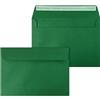 Netuno 20 buste da lettera grandi colorate verde scuro formato C5 16,2 x 22,9 cm 115g buste grandi eleganti carta colorata per partecipazioni biglietti inviti matrimonio compleanno Natale Pasqua