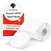 Phomemo M110 M120 M200 M220 M221 Etichette Rotonde Circolari per prezzo, nome, indirizzo, logo, codice a barre, 50mm*50mm, bianco (1 rotolo)