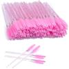 Deciniee 300 PCS Pennello per Ciglia -Pennello per Sopracciglia Monouso - Spazzola Per Ciglia Per Extension Ciglia/Sopracciglia- Sopracciglia Make Up - Scovolino Mascara Monouso-Pennello Trucco - Rosa