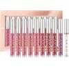 LOPHE 10 Pcs Rossetto Lunga Durata Opaco Impermeabile Liquido Lucidalabbra Waterproof Lipstick Matte Trucco per Labbra Regalo de Compleanno per Donna Ragazze#01
