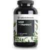 MSM 2.000 Mg + Vitamina C Naturale - 365 Compresse Anziché Capsule - Metilsulfon