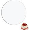 DRERIO 2 Pezzi 26 cm Acrilico Cake Board Piatto Tondo Torta Acrilico Trasparente Piatto Tondo Grande Plastica Dessert Piatti Torta Fondi Torta Piatti Torta per Torta Matrimonio Compleanno