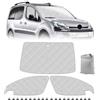 ZWPARTS Parasole per Parabrezza Auto compatibile con Citroen Berlingo 2008-2018, 3 Pezzi Pieghevole Parasole per Interni Auto, Set di Tappetini Termici Interni con Borsa Portaoggetti