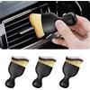 CGEAMDY 3Pc Set di Pennelli per Auto Detailing, Spazzola per Interni Auto a Setole Morbide, Set di Dettagli Automatici Professionali, Spolverare la Polvere per Auto Interni ed Esterni (Tricolore)