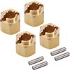 INJORA Ottone Ruota Hub Esagonale 6mm(+2mm) Adattatore Estensori per 1/18 RC Crawler Auto TRX4M Parti di Aggiornamento