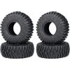ZHRCFUN 4 pneumatici da 1,3 - 70 mm in gomma con inserti in schiuma per SCX24 TRX4M 1/24 1/18 Micro Crawler Upgrade accessori (modello B)