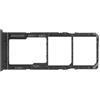 senza marchio Vassoio Compatibile con Samsung Galaxy A12 / SM-A125F / A125 6.5 Carrello tray porta scheda nano Sim 1+ SIM 2 + SLOT SLITTA Alloggio Memoria Micro Sd CARD (Nero)