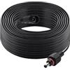 KUOQIY 10m 5.5x2.1 mm IP67 Impermeabile Cavo di Prolunga DC, 12V 24V DC Cavo Estensione Maschio a Femmina 22AWG, per Luci Solari da Giardino
