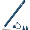 FINTIE Custodia Compatibile con Apple Pencil 1st Generazione, Protettivo Tappo Holder in Silicone Custodia Accessori con 2 Pennino Covers e Cavo Adattatore Tether, Cyan Blu