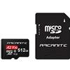 ARCANITE 512 GB microSDXC Memory Card with Adapter - A2, UHS-I U3, V30, 4K, C10, Micro SD - AKV30A2512