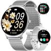 LIGE Smartwatch Donna, 1,43 AMOLED Ultra-sottile Orologio Fitness Con Chiamata Bluetooth,100+ Modalità Sportive,24H Cardiofrequenzimetro/Monitoraggio Sonno, IP68 Impermeabile, 2 Cinturini, per Android iOS