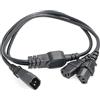 HangTon UPS PDU Computer PC Monitor Cavo di alimentazione Splitter IEC320 C14 a 2 x C13 10A 250V Cavo di prolunga 1 metro
