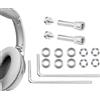 SOULWIT Parti di Ricambio in Metallo Perni Girevoli per Bose QuietComfort 35/QC35/QC35 II/QC45/QuietComfort SE (QC SE)/Nuove Cuffie wireless Quiet Comfort, Accessori Viti Cerniera e Guarnizione