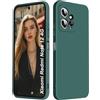 ISOI - Cover per Xiaomi Redmi Note 12 4G, Custodia Morbida in Silicone Liquido, Protezione Completa Antiurto Ultra Sottile per il Corpo - Verde Notte