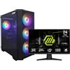 Ak Informatica Dragon Kit BLAZE - Bundle PC AK RIG Blaze - AMD Ryzen 5 7400 / DDR5 32GB RGB / RTX 5060 8G + Monitor MSI MAG 244F - 24"