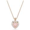 Swarovski Pendente One, Taglio Heart, Pavé, Cuore, Rosa, Mix di finiture