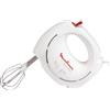 Moulinex Easy Max ABM11A Easymax Sbattitore A 2 velocità con 2 Set di Fruste, Montatura A Neve degli Albumi, 200 W, 1 Decibel, Plastica, Rosso/Bianco