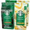 STARBUCKS Confezione Assortita Pike Place Roast e Blonde Espresso Roast Caffè in Grani, 4 Sacchetti da 450g (1,8kg)