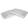 Talamo Italia - Set di 4 Cuscini per letto, 100% Made in Italy, Guanciale sfoderabile a saponetta in Memory Foam forato, Anallergico e Traspirante, 70x40xh12 cm