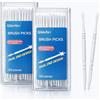 Qibivfo 300 Scovolini Dentali 2 in 1 con Scatola, Scovolino Interdentale in Silicone + Stuzzicadenti, Scovolino Denti Morbido per Igiene Orale Quotidiana Famiglia e Viaggio