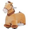 AIYAPLAY Cavallo Elettrico Cavalcabile per Bambini 18-36 Mesi e Musica Marrone