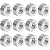 QUARKZMAN 12pz Distanziatore in Acciaio Inossidabile 6,2mm Foro x 12mm OD x 6mm Lunghezza Boccola per Vite Finitura Semplice Distanziatore Metallo Rotondo per Viti Bulloni e Barre M6