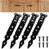 LiYiJiKeJi 4 Pz Cerniere per Porte, 200mm Cerniere T per Ante e Cancello, Cerniere per Legno e Persiana, Cerniera T e Croce per Porte Esterne e Finestre Giardino