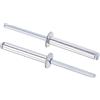 sourcing map Rivetti ciechi in alluminio, rivetti decorativi con nucleo 5 mm di diametro 35 mm di lunghezza impugnatura tono argento, 60 pezzi