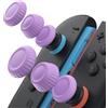 JSAUX Thumb Grips per Nintendo Switch 2, cappucci per levette antiscivolo aggiornati, design ergonomico, presa migliorata, comodi e resistenti, copri joystick, viola, 3 paia 6 pezzi