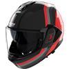 NOLAN Casco Modulare Ribaltabile NOLAN N120-1 LINEO - (Nero/Rosso/Grigio)