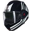 NOLAN Casco Modulare Ribaltabile NOLAN N120-1 LINEO - (Nero/Bianco/Argento)