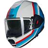 NOLAN Casco Modulare Ribaltabile NOLAN N120-1 LINEO - (Bianco/Blu/Rosso)