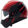 NOLAN Casco Modulare Ribaltabile NOLAN N120-1 FLUENTE - (Rosso/Nero/Rosso Viscerale)