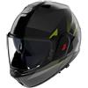 NOLAN Casco Modulare Ribaltabile NOLAN N120-1 CICLONE - (Grigio Lava/Nero/Verde Impulso)