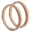 GORGECRAFT 12M Strisce di bambù per Tessitura 15x1.5mm Naturale Solido Lungo Sottile Superficie Piatta Liscia Riparazione di Mobili Tessuto di Vimini per Sedie Fai da Te Cesto Paralume in Canna