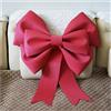 BrightGlow Fiocco Grande Fiocco Rosso Gigante Fatto a Mano DIY Fiocco Fiocchi Natalizi Fiocco Decorativo Festa Matrimonio Decorazione Bow Fiocchi Auto per Natale Matrimonio Decorazione Rosso 50cm