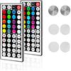 Sunity Striscia LED di ricambio per telecomando 44 tasti IR Remote Control 2 confezioni senza fili RGB controllo accessori di ricambio con gancio e nastro per SMD 5050 3528 2835 RGB strisce LED