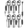WOKWOYIO 6 Pezzi 20M 6-IN-1 Luci da Giardino LED Faretto da Giardino Impermeabili IP67, Bianco Caldo 3000K 24V per Esterno Giardino