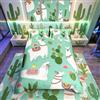 Homemissing Simpatico Llama Set di Biancheria da Letto per Ragazze e Ragazzi - Cartoon Llama Alpaca con Cactus Esotico - Copripiumino Boho Succulente