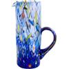 MurArt Brocca in Vetro di Murano DECORO MG da 1000 ml Alt 22CM In Vetro soffiato, Lavorato a Mano artigianalmente Made in Italy B1