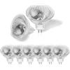 Morotty Confezione da 8 Alogena Lampada GU5.3 12v 35w, Lampadine MR16 2700K Bianco Caldo, Dimmerabile, 420LM Faretti da Incasso MR16 per Illuminazione Della Pista, Illuminazione da Incasso