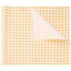 QUARKZMAN 30 Fogli Carta Oleata Quadrata a Quadretti 25x25cm Carta da Imballaggio per Alimenti Cerata Secchi Assorbente per Forno Cestini da Picnic Pane Hamburger, Giallo