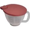Tupperware Candy D217 - Bicchiere dosatore da 1,0 litri, ciotola per mescolare e mescolare con coperchio, misurino per cuocere e mescolare, salmone trasparente, senza BPA