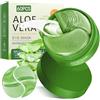 GAOMESIA 60 Pezzi Patch Occhi con Aloe Vera e Collagene, Maschera Idratante per il Contorno Occhi, Aiuta a Ridurre l'Aspetto di Occhiaie e Borse, Effetto Rimuovi Borse e Puffiness